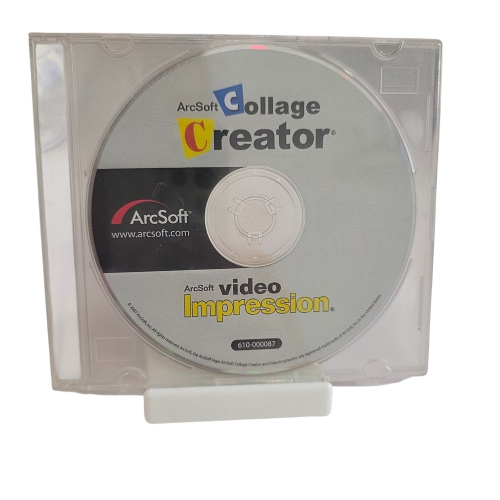 ArcSoft Collage Creator VideoImpression‎ PC CD Software Untested Jewel Case